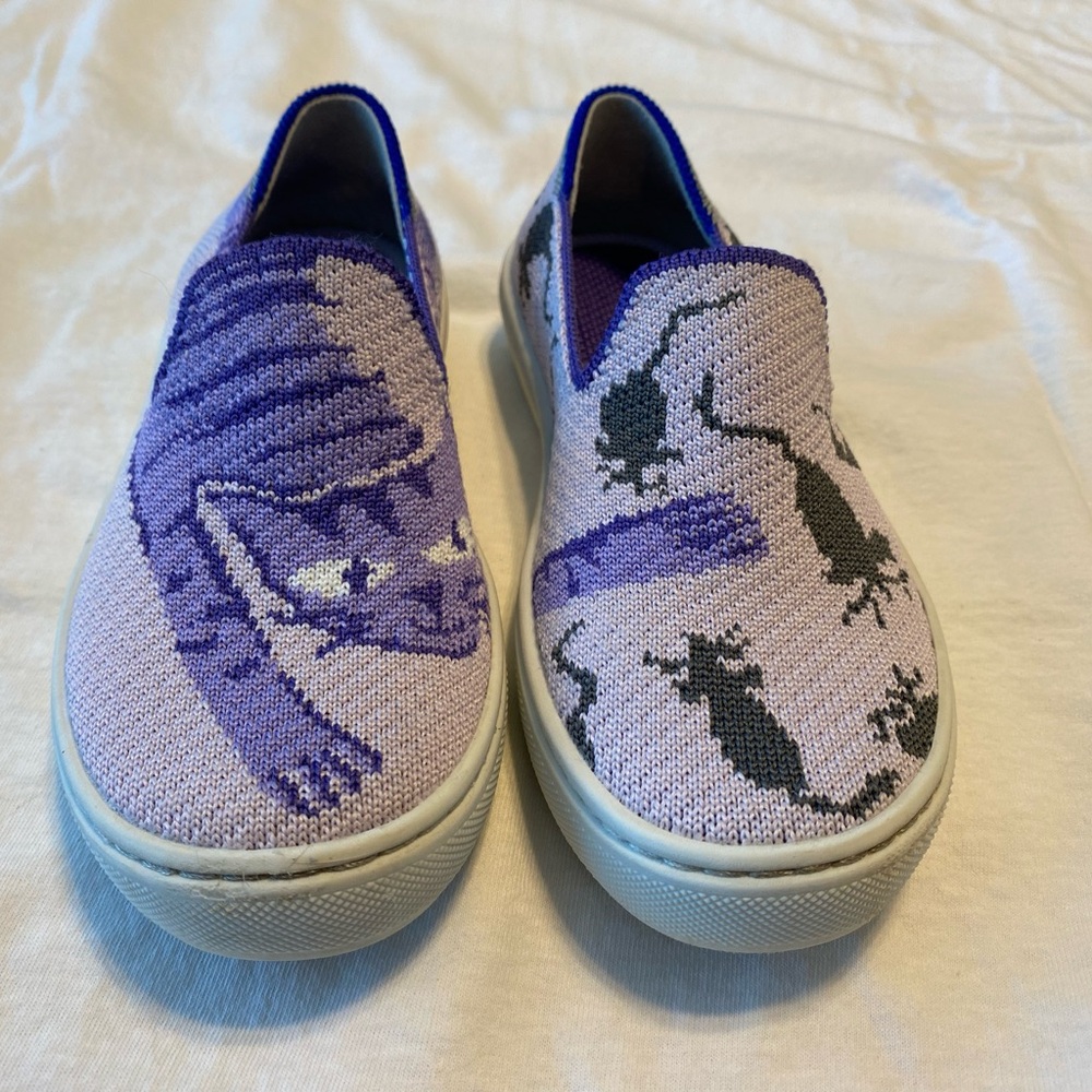 Purple Cat Slip-On Kids Shoes